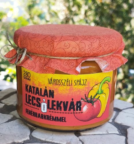 Katalán lecsólekvár fehérbabkrémmel