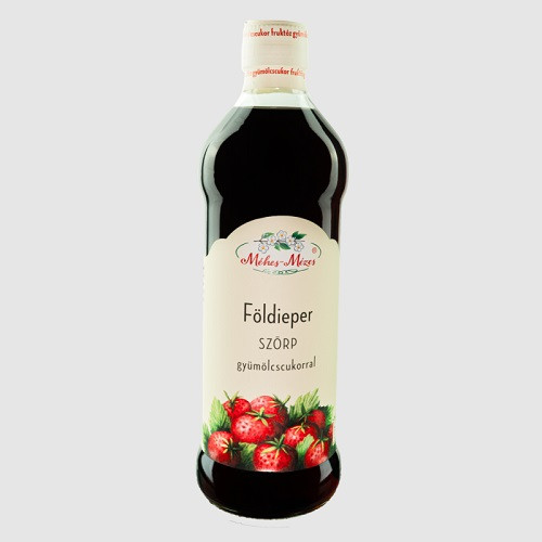 Földieper szörp gyümölcscukorral 